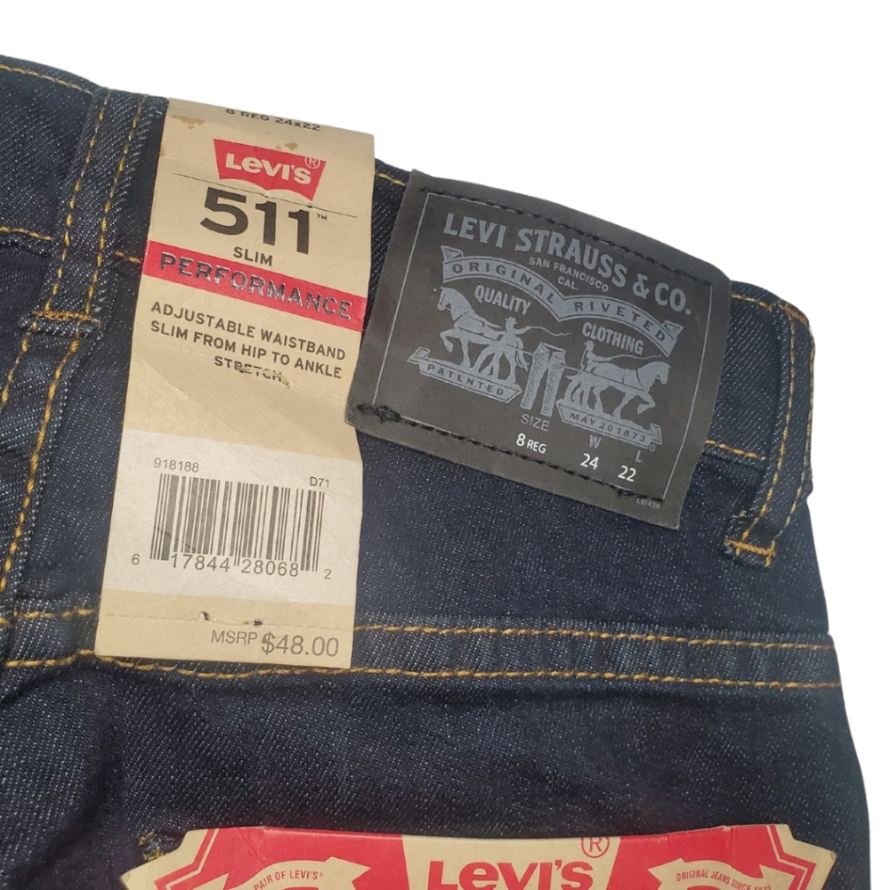 NWT Boys Levi's Denim 511 Slim Jeans - Picture 4 of 6